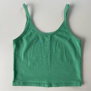 ARQ CROP TANK TOP — Verdant, Large